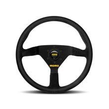 Volant en daim noir MOMO MOD.78