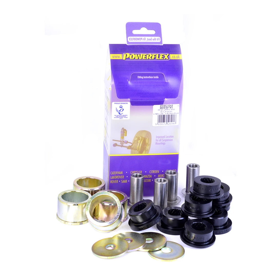Set of black Powerflex polybushes & sleeves