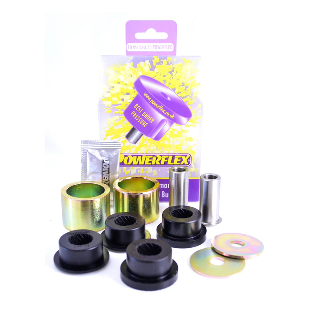 Pair of black Powerflex polybushes & sleeves