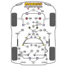 Powerflex suspension bush diagram for a BMW E46 3 Series