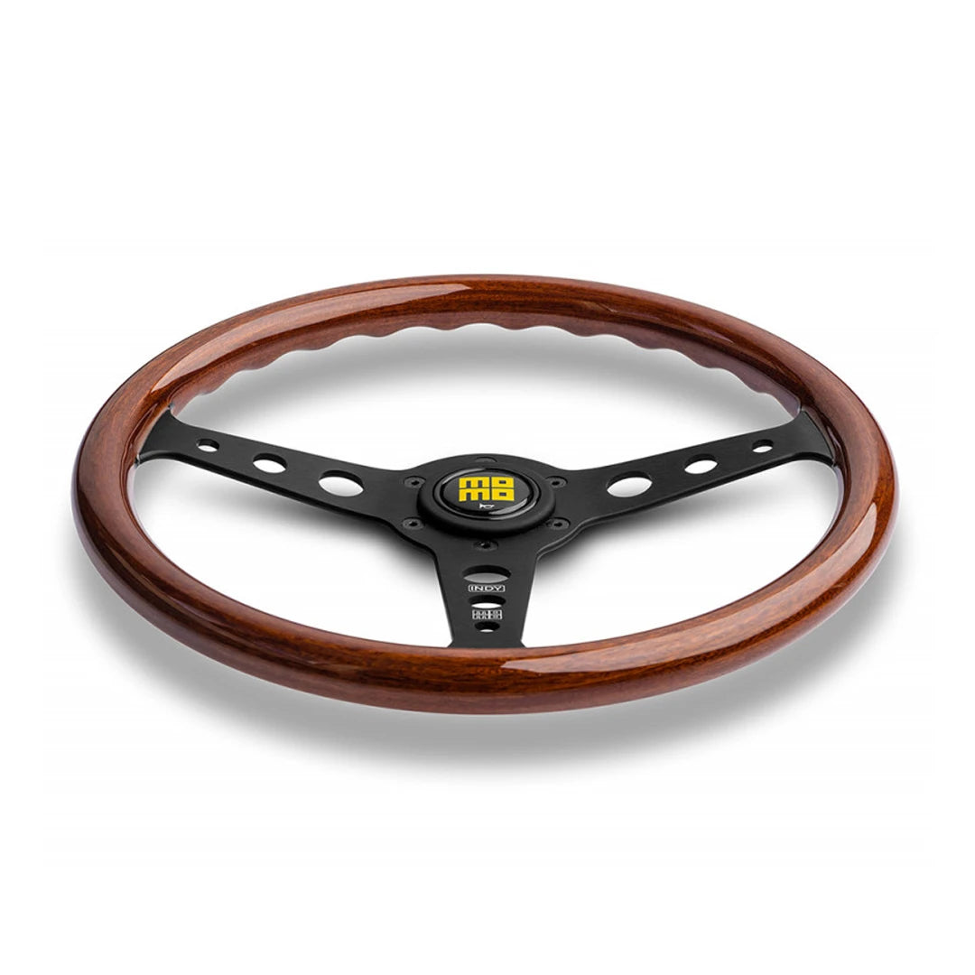 MOMO Indy Heritage Wooden Black Steering Wheel
