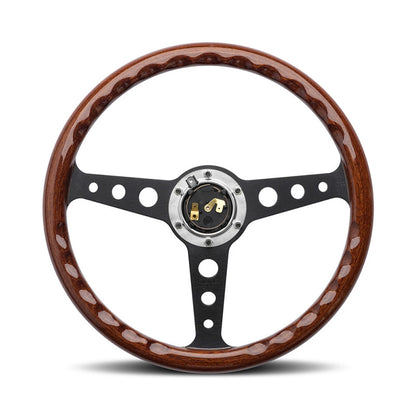 MOMO Indy Heritage Wooden Black Steering Wheel