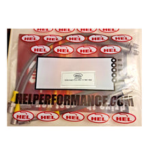 HEL VW Polo MK2 Stainless Steel Braided Brake Hoses Carbon