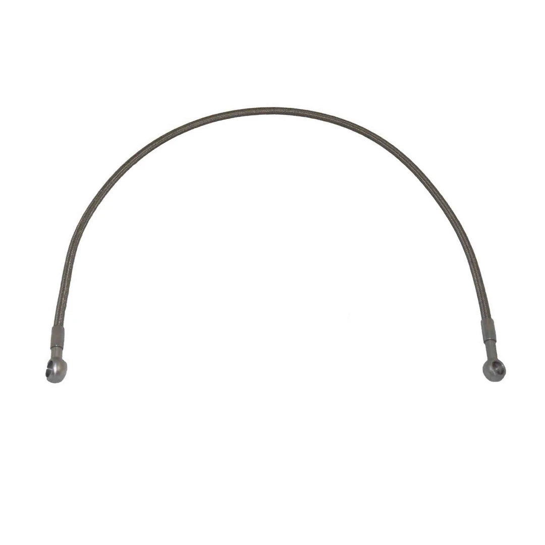 Stainless steel braided turbo oil feed hose