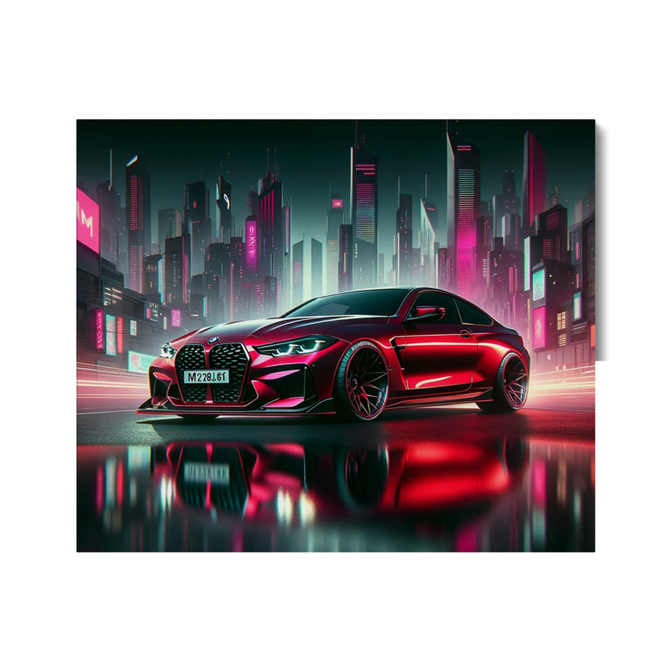 BMW M4 Red Cyber City Canvas