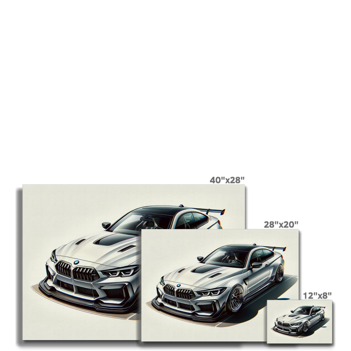 BMW M4 Toile Blanche