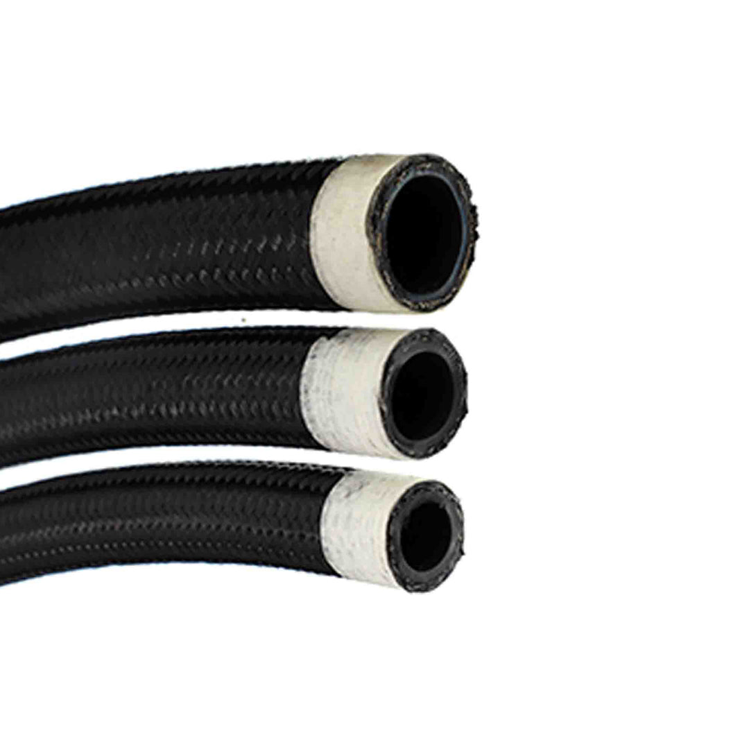 Tuyau renforcé tressé en nylon noir