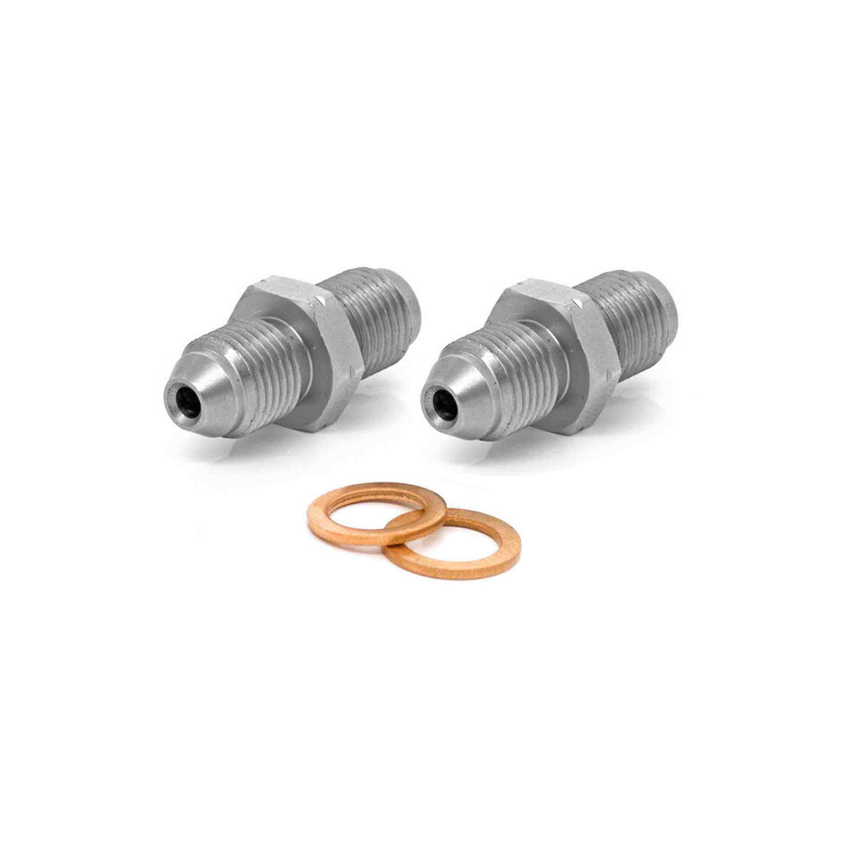 M10x1.0 Stainless Steel Male Adaptors & Washers