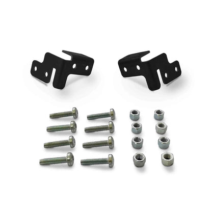 Mocal black metal oil cooler brackets and screws 