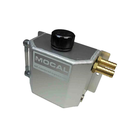 Mocal 1 litre silver aluminium catch tank and fittings