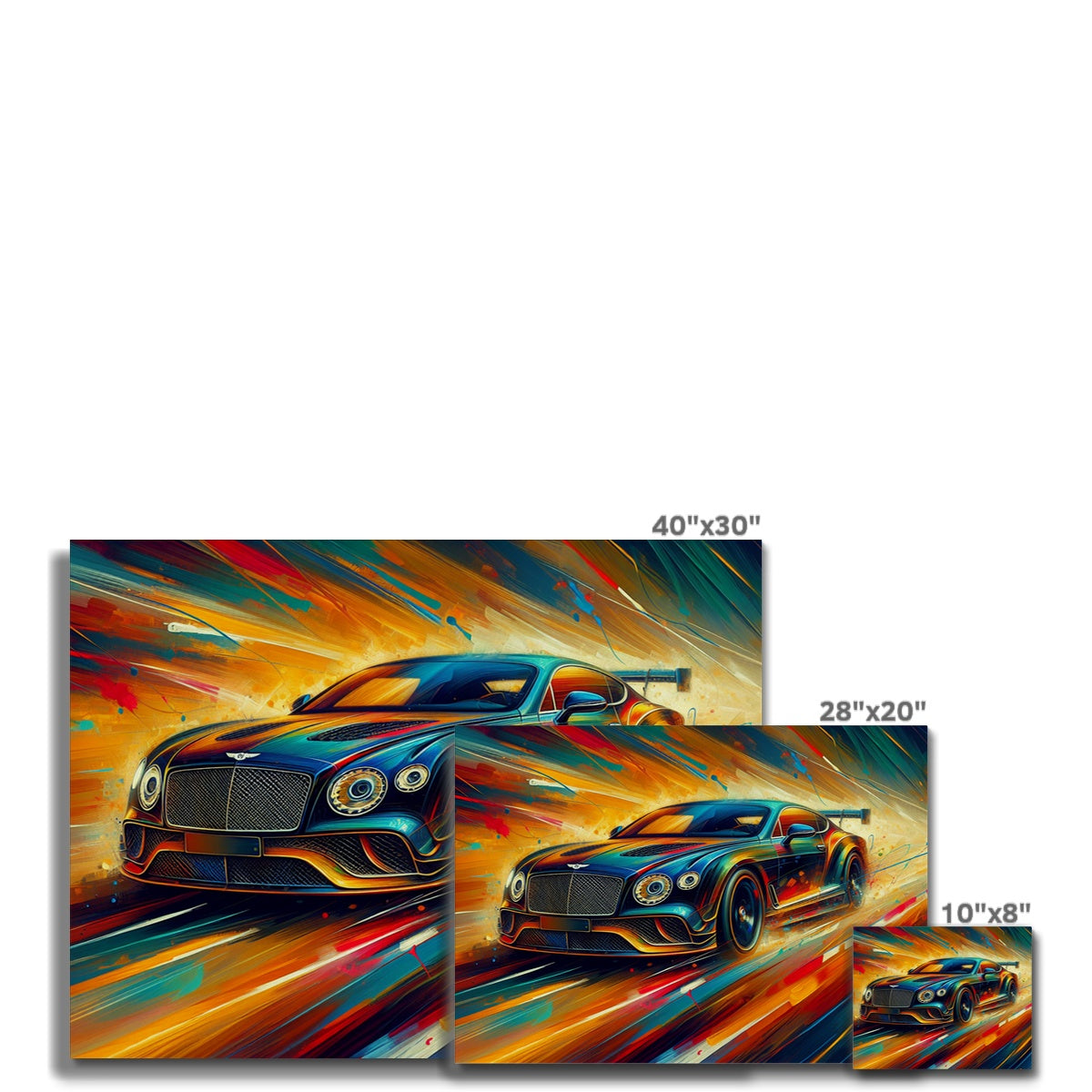Toile acrylique Bentley Continental