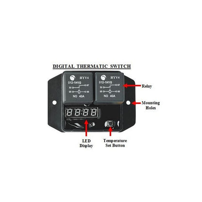 Interrupteur de ventilateur de refroidissement électrique numérique Davies Craig 0444