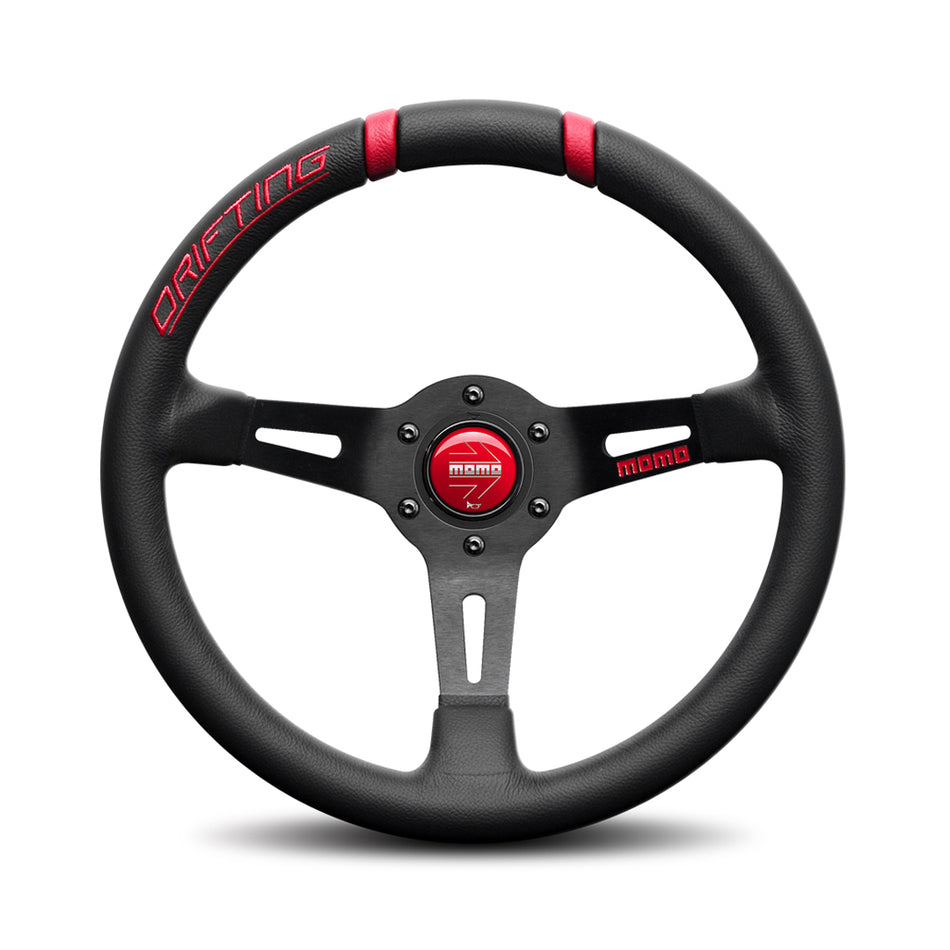 MOMO Drifting Embroidered Red Steering Wheel