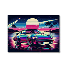 Porsche 911 Classic Lila Blau Canvas