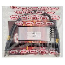 HEL Ford Escort MK5 MK6 XR3i Stainless Steel Braided Brake Hoses Carbon