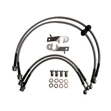 Set of 4 stainless steel braided brake hoses for a Hyundai i30N