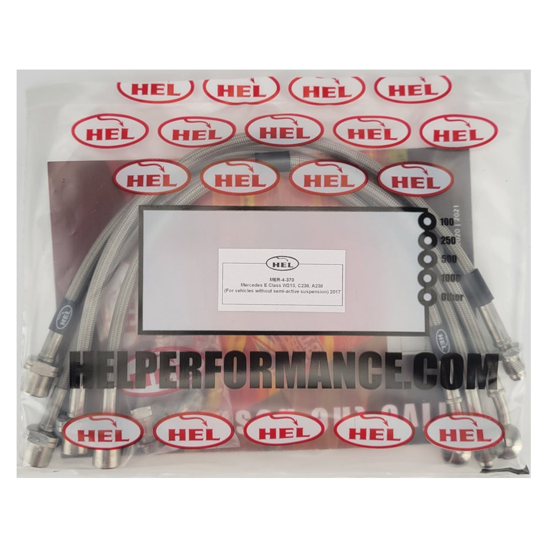 Flexibles de frein tressés en acier inoxydable HEL pour Ford Mondeo MK4, bleus