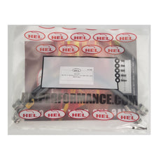 HEL MG ZR Stainless Steel Braided Brake Hoses Black