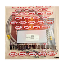 HEL MG ZR Stainless Steel Braided Brake Hoses Clear