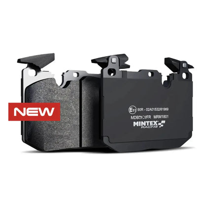 2 Mintex brake pads on a white background