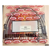 HEL Mitsubishi Colt Stainless Steel Braided Brake Hoses Clear