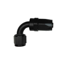 Black 90 degree aluminium oil hose fitting