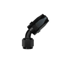 Black 45 degree aluminium hose fitting