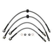 set of 4 stainless steel braided brake hoses