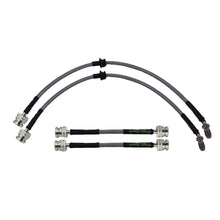 set of 4 stainless steel braided brake hoses