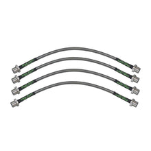 set of 4 stainless steel braided brake hoses