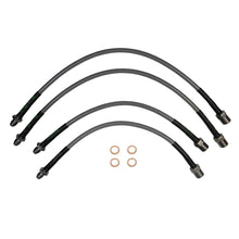 set of 4 stainless steel braided brake hoses