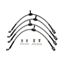 set of 4 stainless steel braided brake hoses