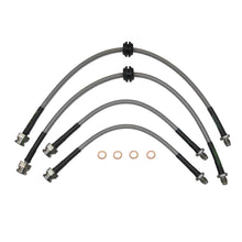 set of 4 stainless steel braided brake hoses