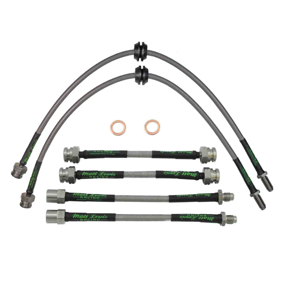 VW Corrado Stainless Steel Braided Brake Hoses