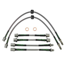 set of 4 stainless steel braided brake hoses