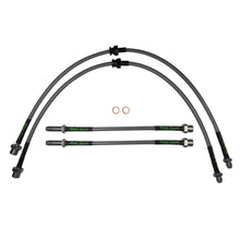 set of 4 stainless steel braided brake hoses