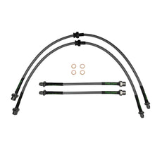 set of 4 stainless steel braided brake hoses