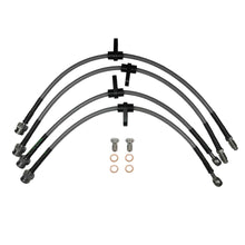 set of 4 stainless steel braided brake hoses