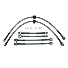 set of 6 stainless steel braided brake hoses