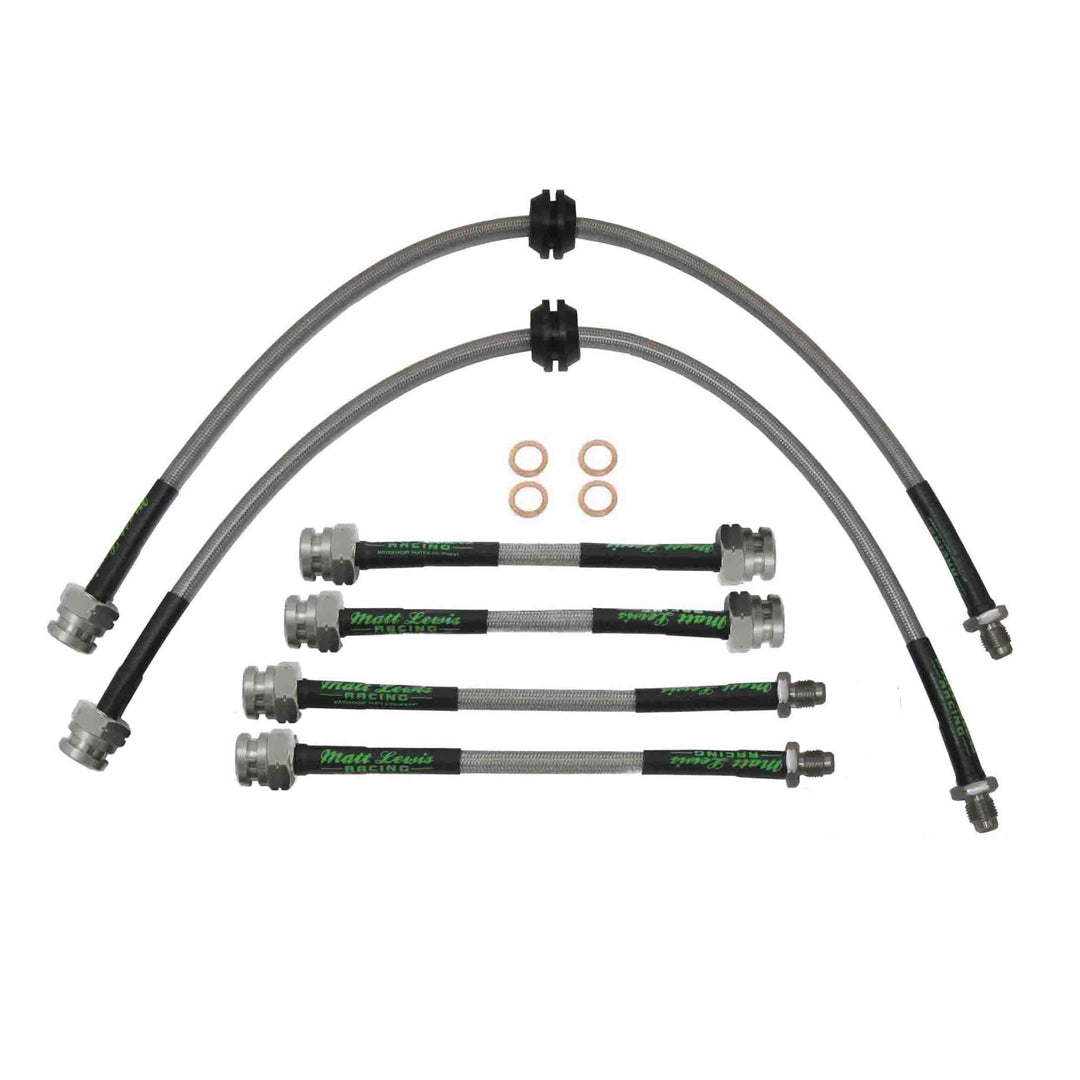 Flexibles de frein tressés en acier inoxydable pour Fiat 500 595 695 Abarth