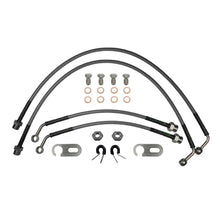 set of 4 stainless steel braided brake hoses