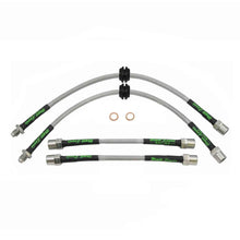 set of 4 stainless steel braided brake hoses