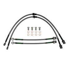 set of 4 stainless steel braided brake hoses