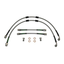 set of 4 stainless steel braided brake hoses