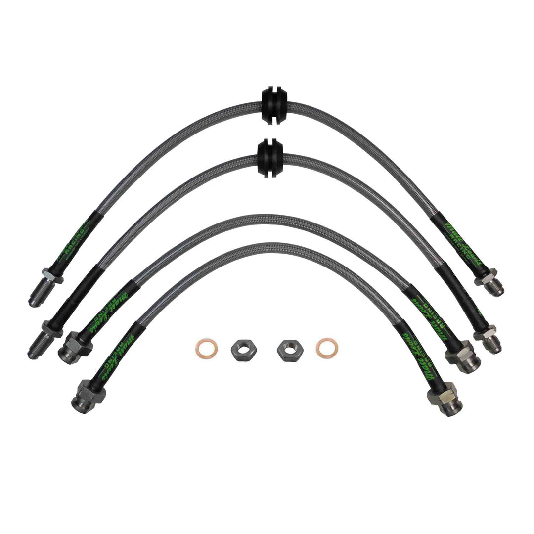 Durites de frein tressées en acier inoxydable pour Ford Fiesta MK1 MK2