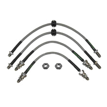 set of 4 stainless steel braided brake hoses