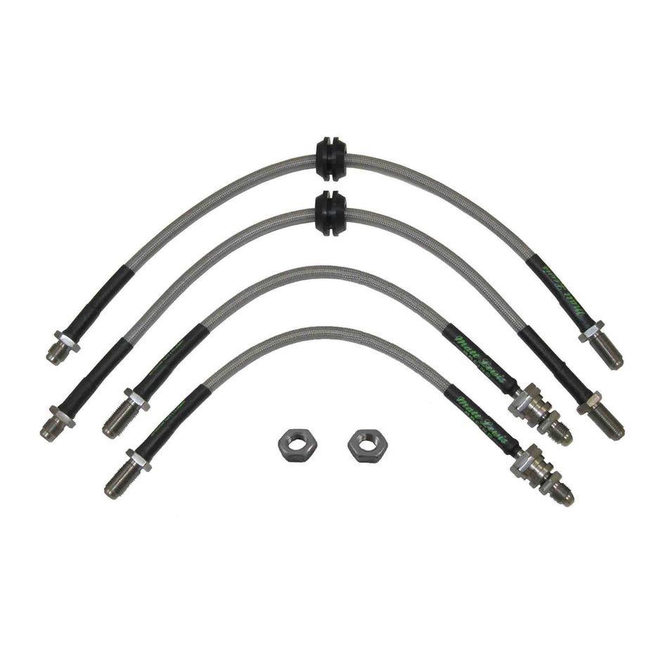 Ford Orion MK1 MK2 Stainless Steel Braided Brake Hoses