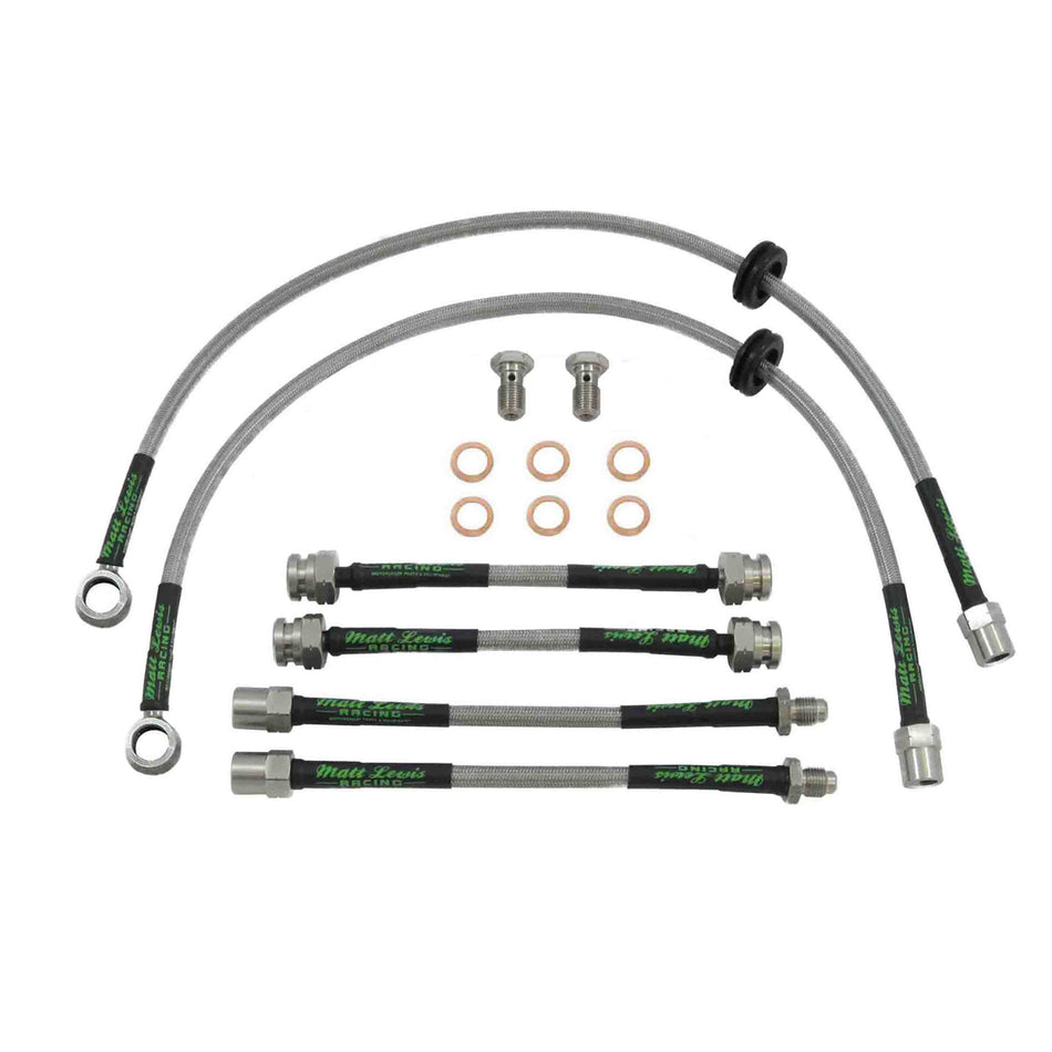 VW Golf MK3 Stainless Steel Braided Brake Hoses