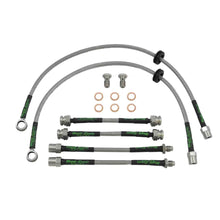 set of 4 stainless steel braided brake hoses