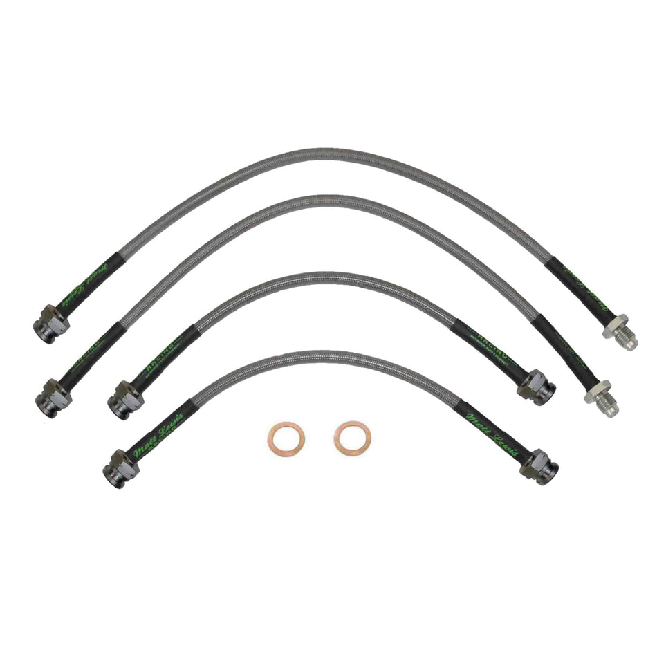 Porsche 924 944 Stainless Steel Braided Brake Hoses